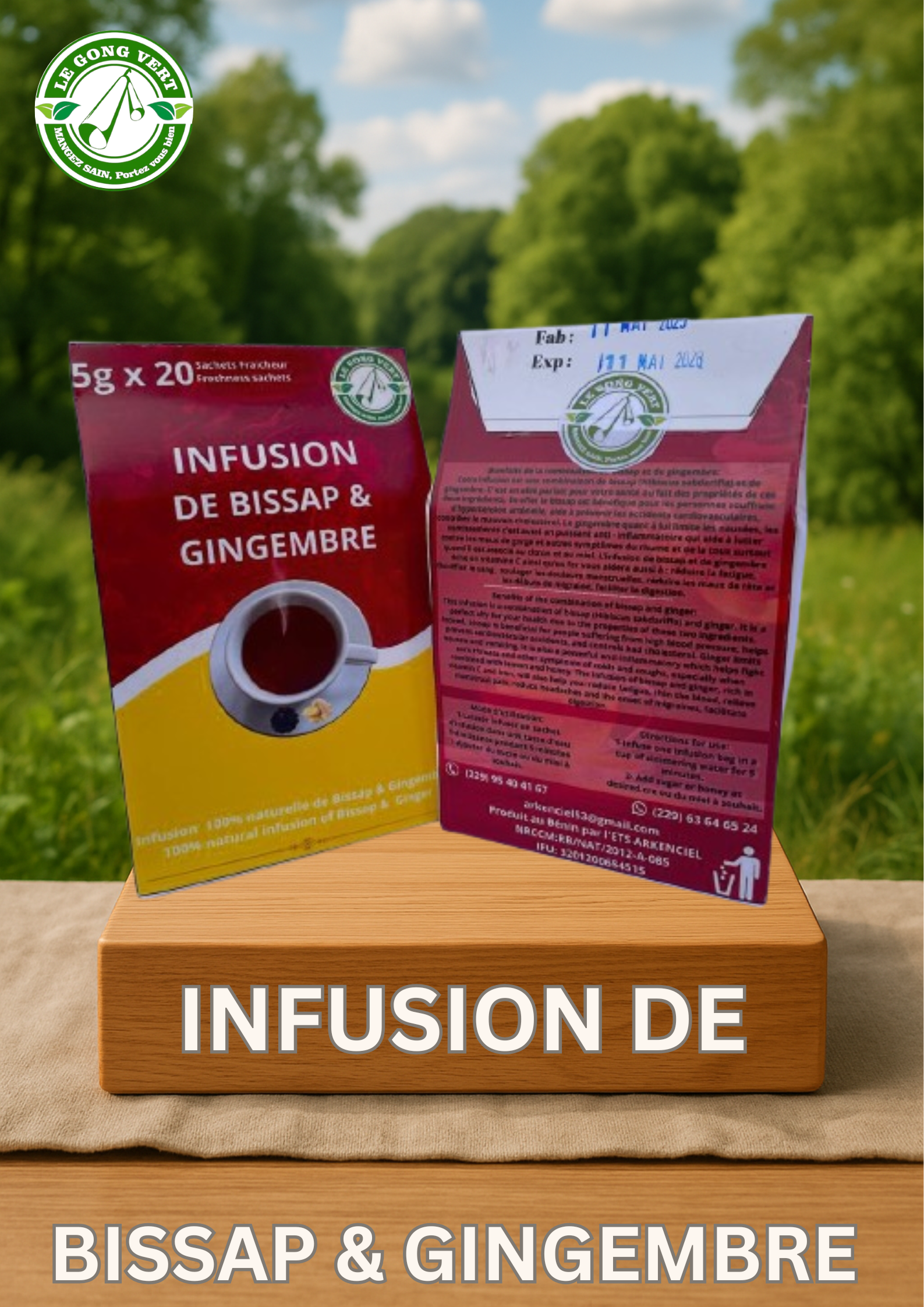 Infusion de Bissap & Gingembre