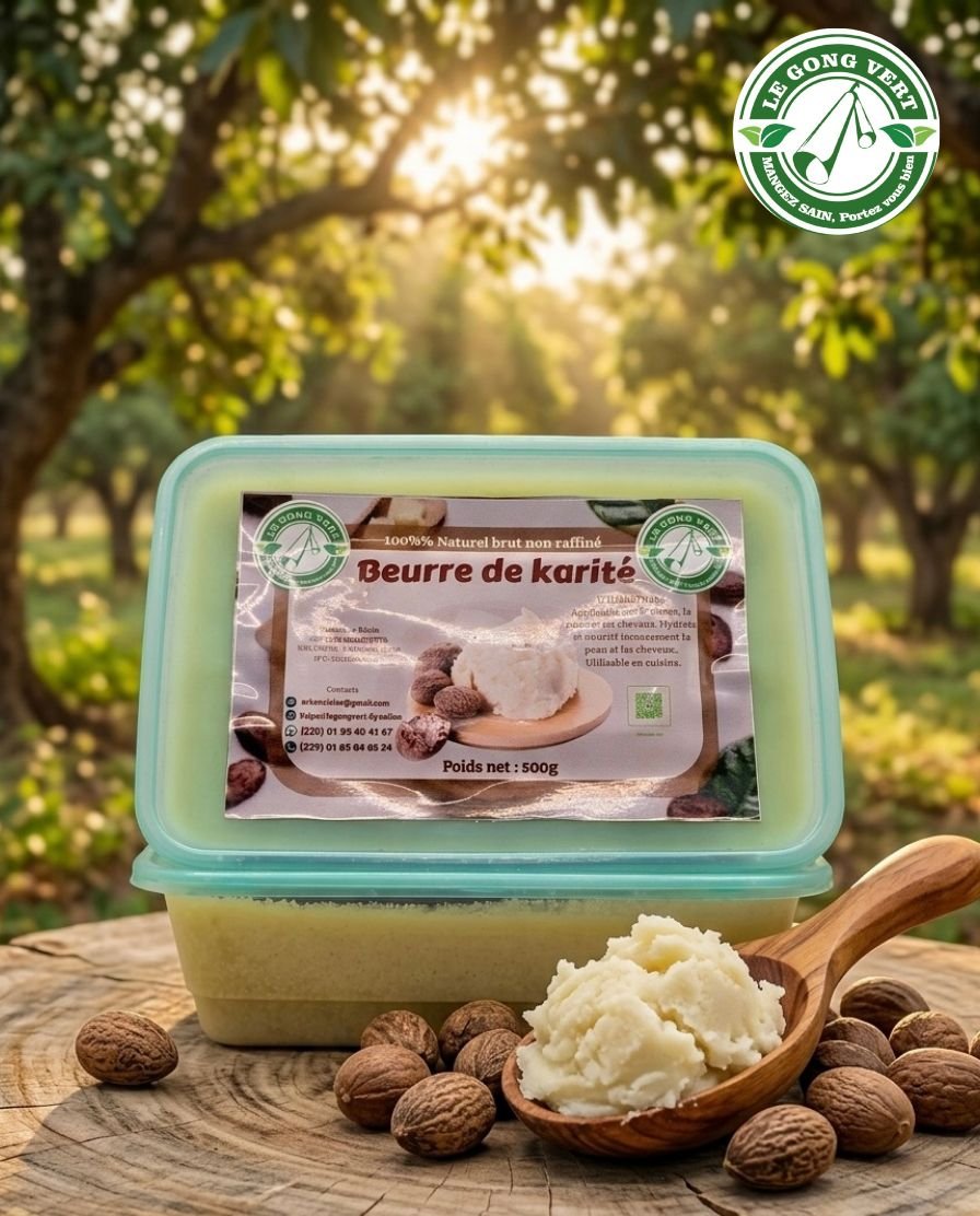 Beurre de Karité 100% Naturel Brut Non Raffiné – Format Familial